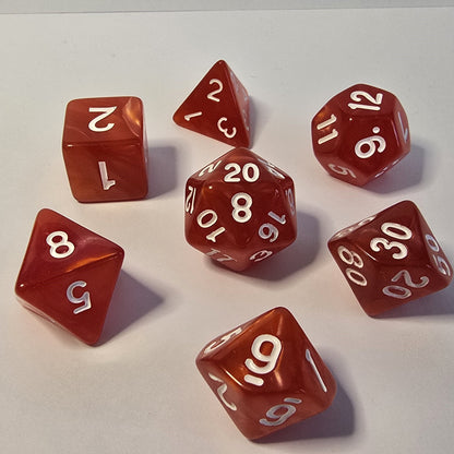 Scarlet Blaze FRP Zar Seti – DND, RPG Dice Set