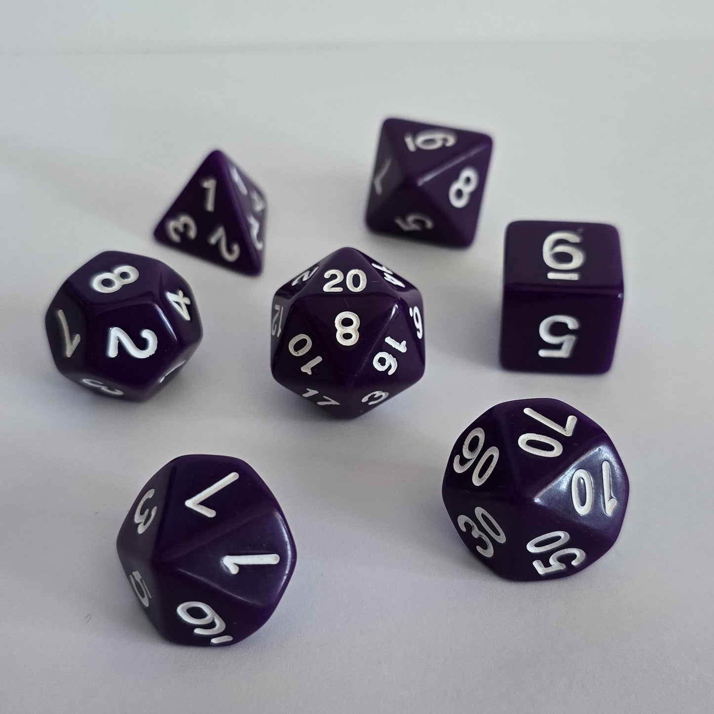 Shadow Violet FRP Zar Seti – DND, RPG Dice Set