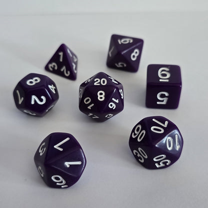 Shadow Violet FRP Zar Seti – DND, RPG Dice Set