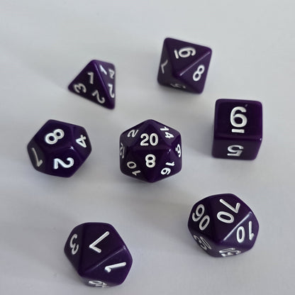 Shadow Violet FRP Zar Seti – DND, RPG Dice Set