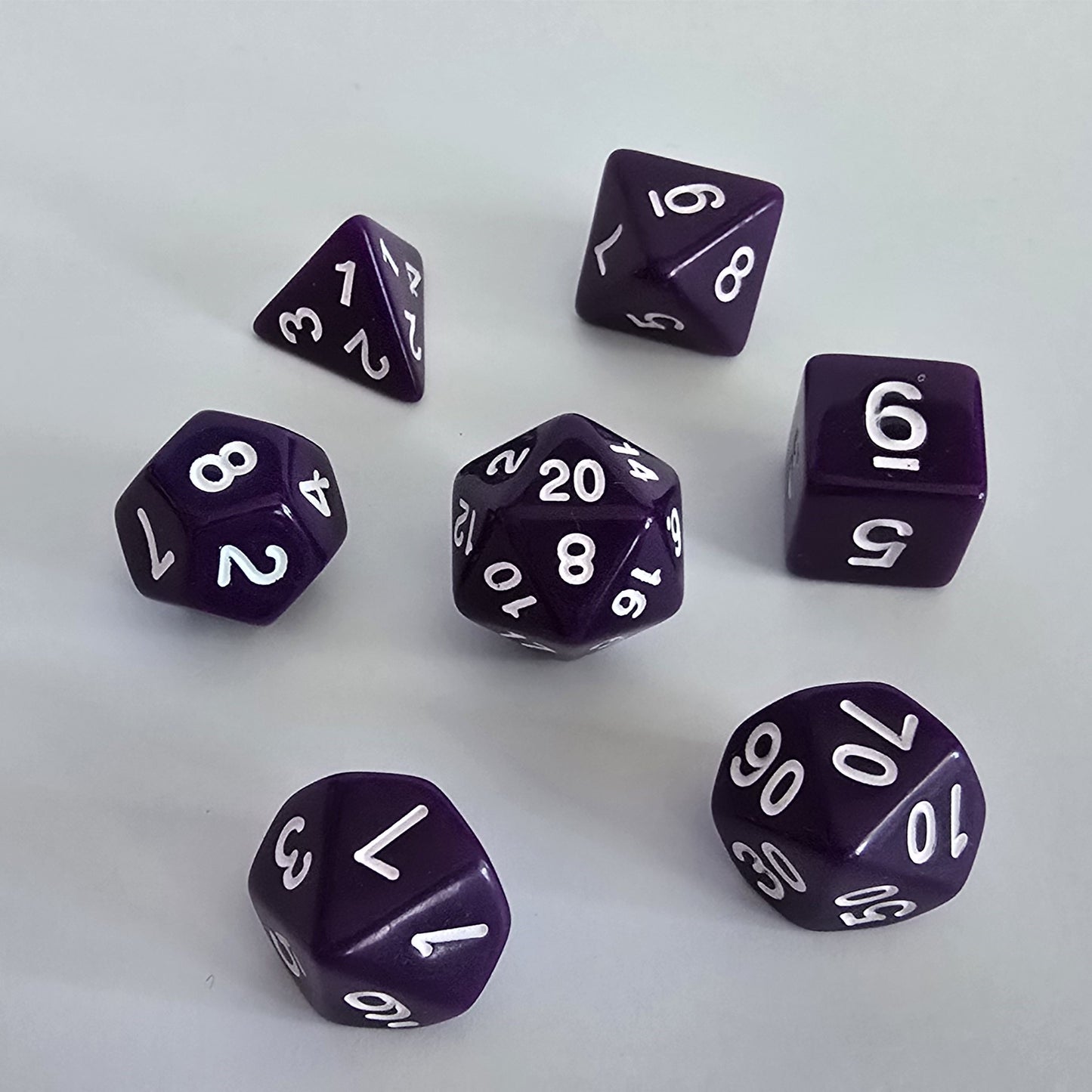 Shadow Violet FRP Zar Seti – DND, RPG Dice Set