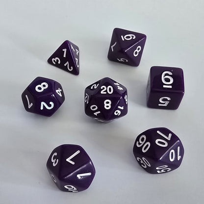 Shadow Violet FRP Zar Seti – DND, RPG Dice Set