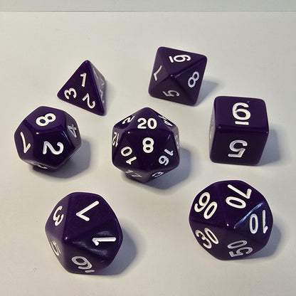 Shadow Violet FRP Zar Seti – DND, RPG Dice Set