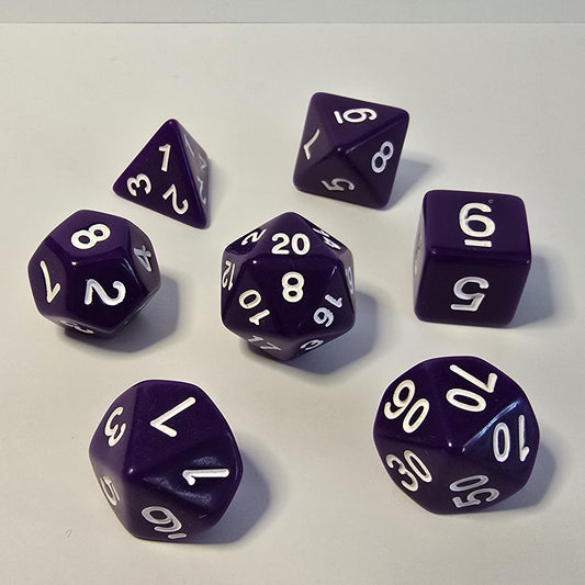 Shadow Violet FRP Zar Seti – DND, RPG Dice Set