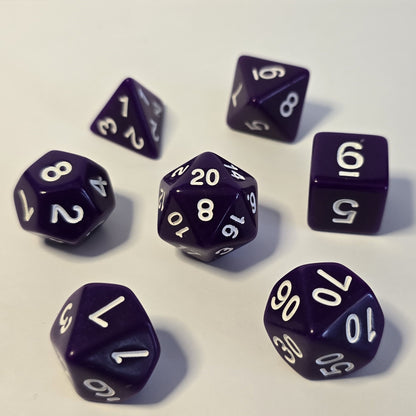 Shadow Violet FRP Zar Seti – DND, RPG Dice Set