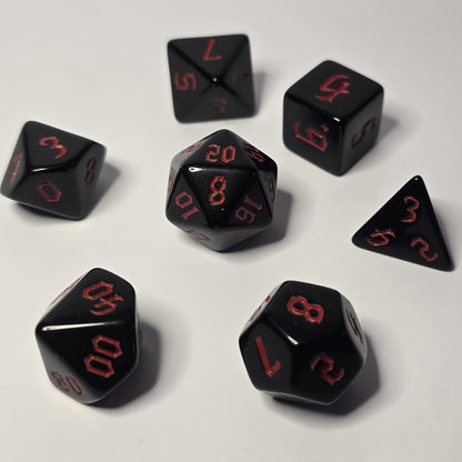 Crimson Shadow Zar Seti – DND, RPG Dice Seti