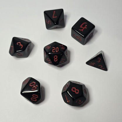 Crimson Shadow Zar Seti – DND, RPG Dice Seti