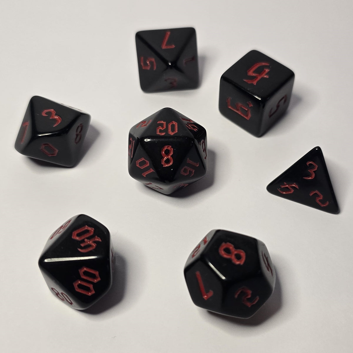 Crimson Shadow Zar Seti – DND, RPG Dice Seti