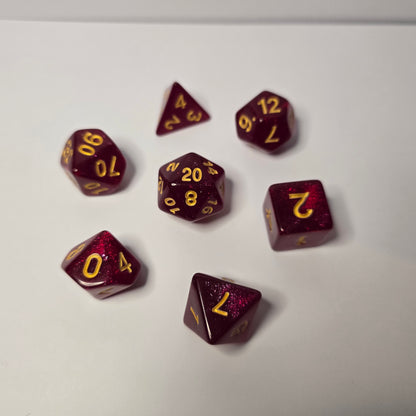 Crimson Zar Seti – DND, RPG Dice Seti