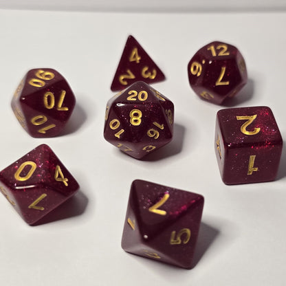 Crimson Zar Seti – DND, RPG Dice Seti