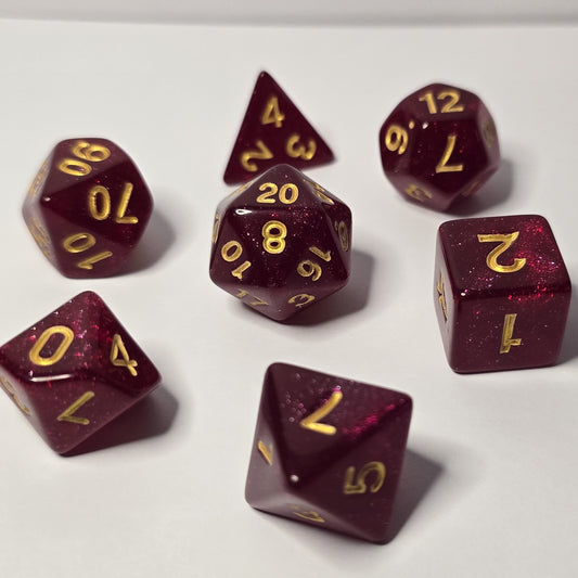 Crimson Zar Seti – DND, RPG Dice Seti