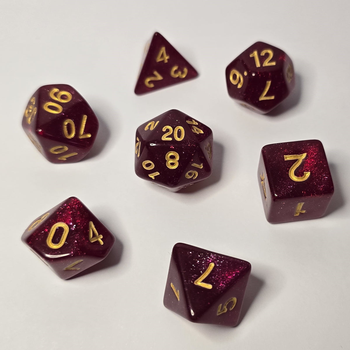 Crimson Zar Seti – DND, RPG Dice Seti