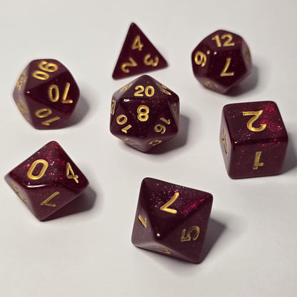 Crimson Zar Seti – DND, RPG Dice Seti