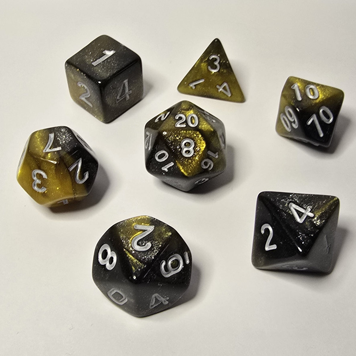 Gilded Shadow Zar Seti – DND, RPG Dice Seti