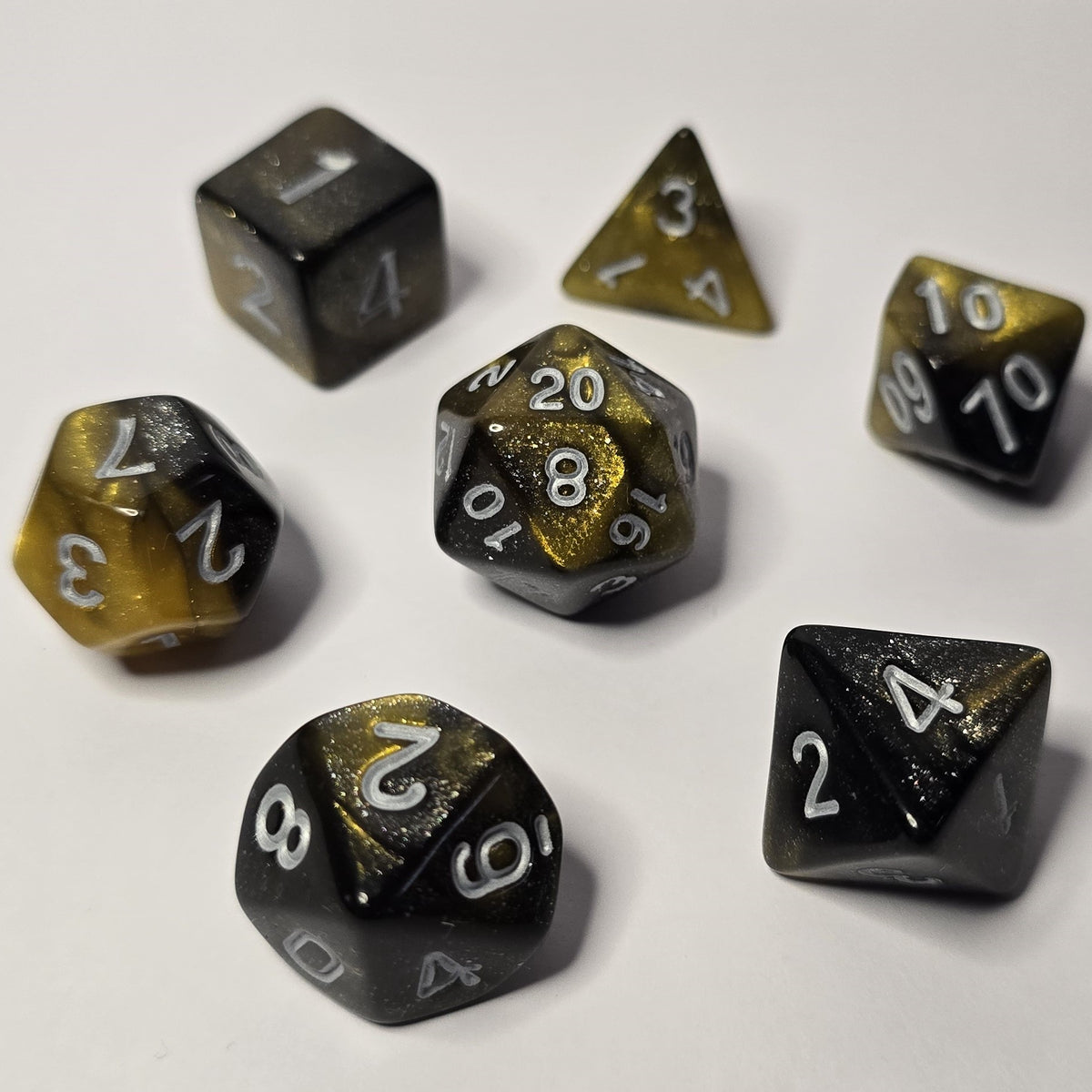 Gilded Shadow Zar Seti – DND, RPG Dice Seti