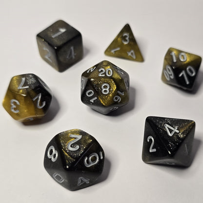 Gilded Shadow Zar Seti – DND, RPG Dice Seti