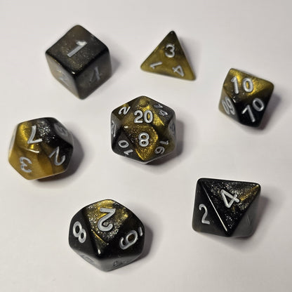 Gilded Shadow Zar Seti – DND, RPG Dice Seti