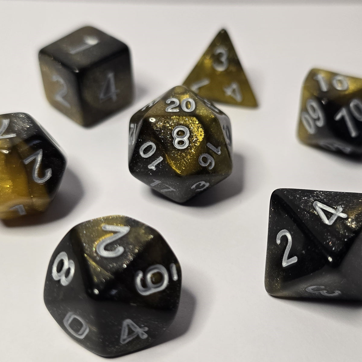 Gilded Shadow Zar Seti – DND, RPG Dice Seti