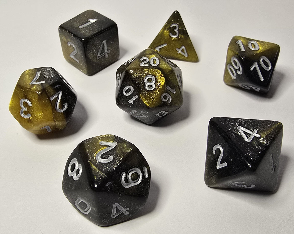 Gilded Shadow Zar Seti – DND, RPG Dice Seti