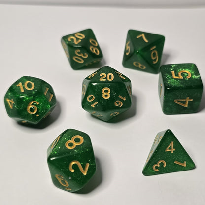 Emerald Dream Zar Seti – DND, RPG Dice Seti