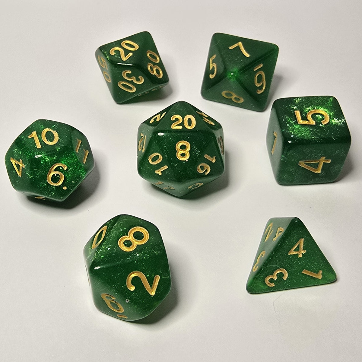 Emerald Dream Zar Seti – DND, RPG Dice Seti