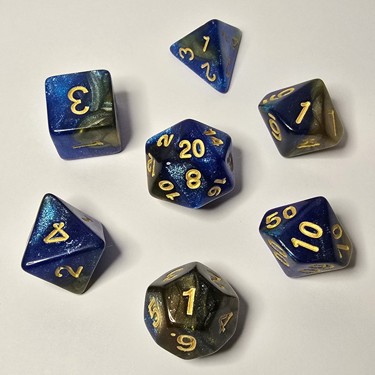 Twilight Tide Zar Seti – DND, RPG Dice Seti