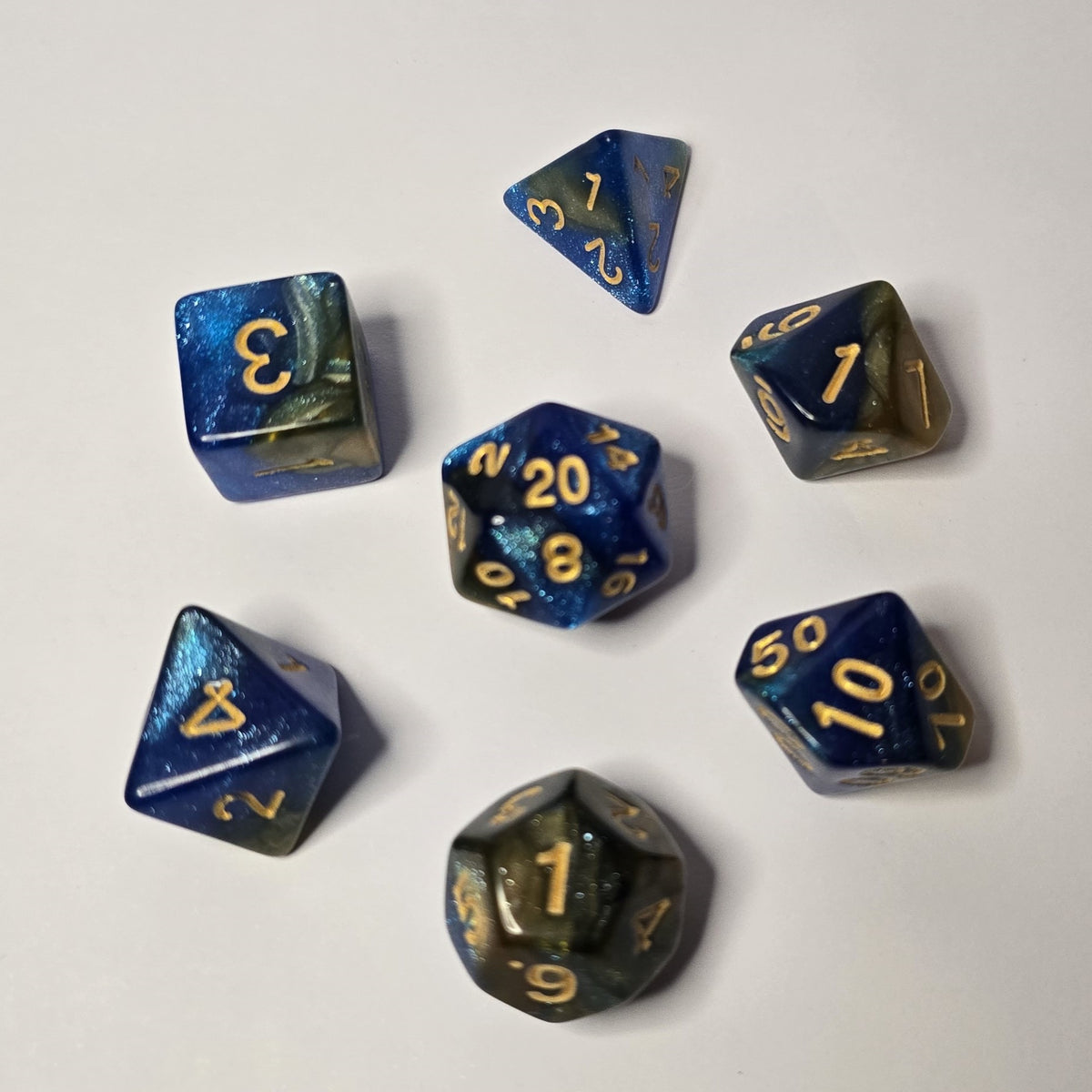 Twilight Tide Zar Seti – DND, RPG Dice Seti