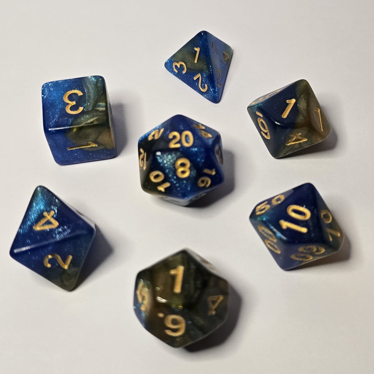 Twilight Tide Zar Seti – DND, RPG Dice Seti