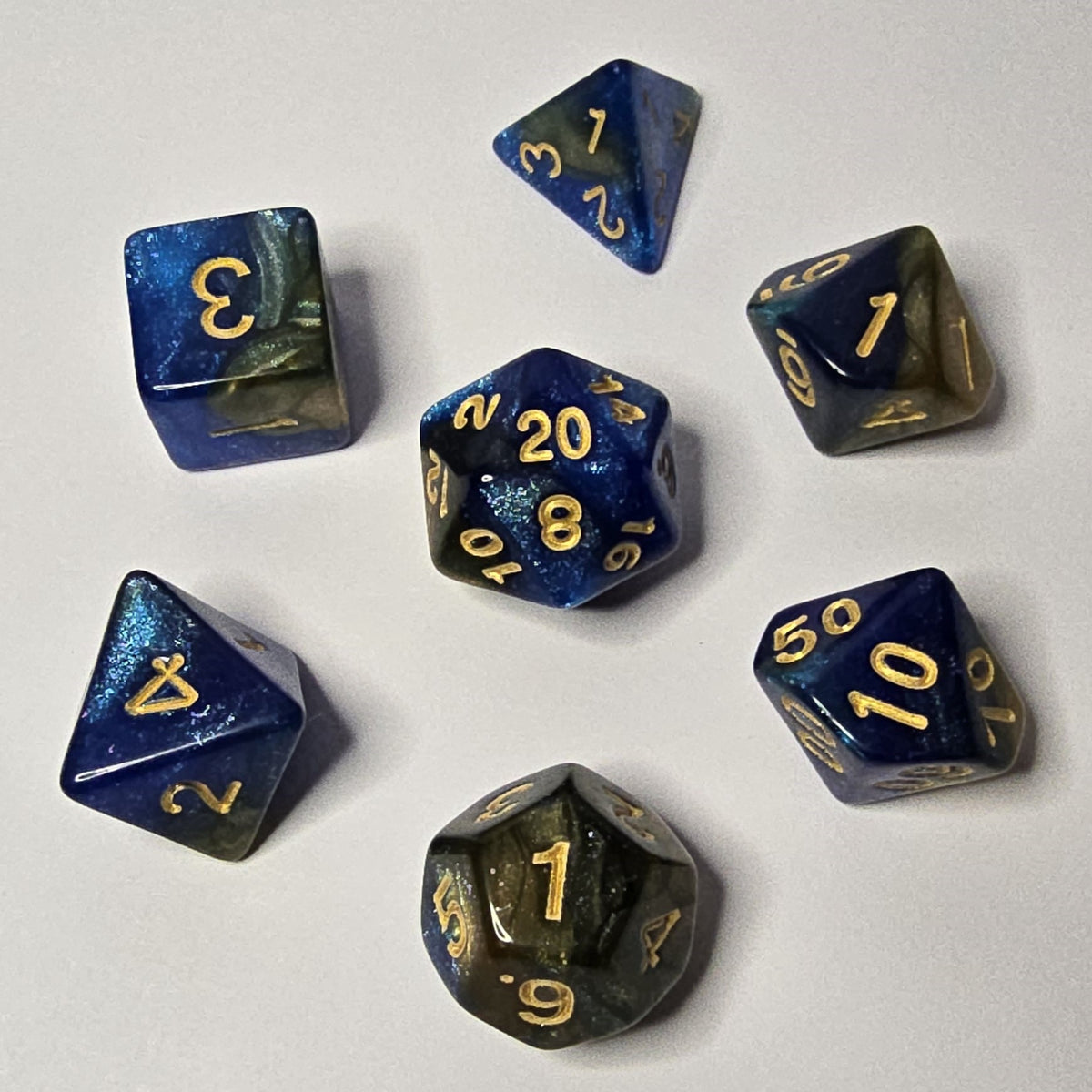 Twilight Tide Zar Seti – DND, RPG Dice Seti