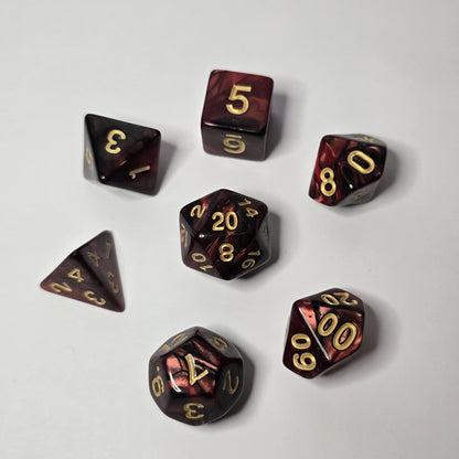 Kızıl Kor Zar Seti – DND, RPG Dice Seti