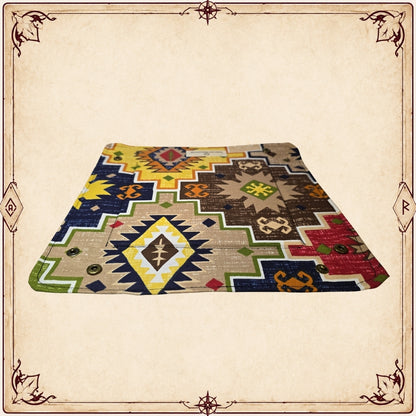 Etnik Desenli El Yapımı Dice Tray
