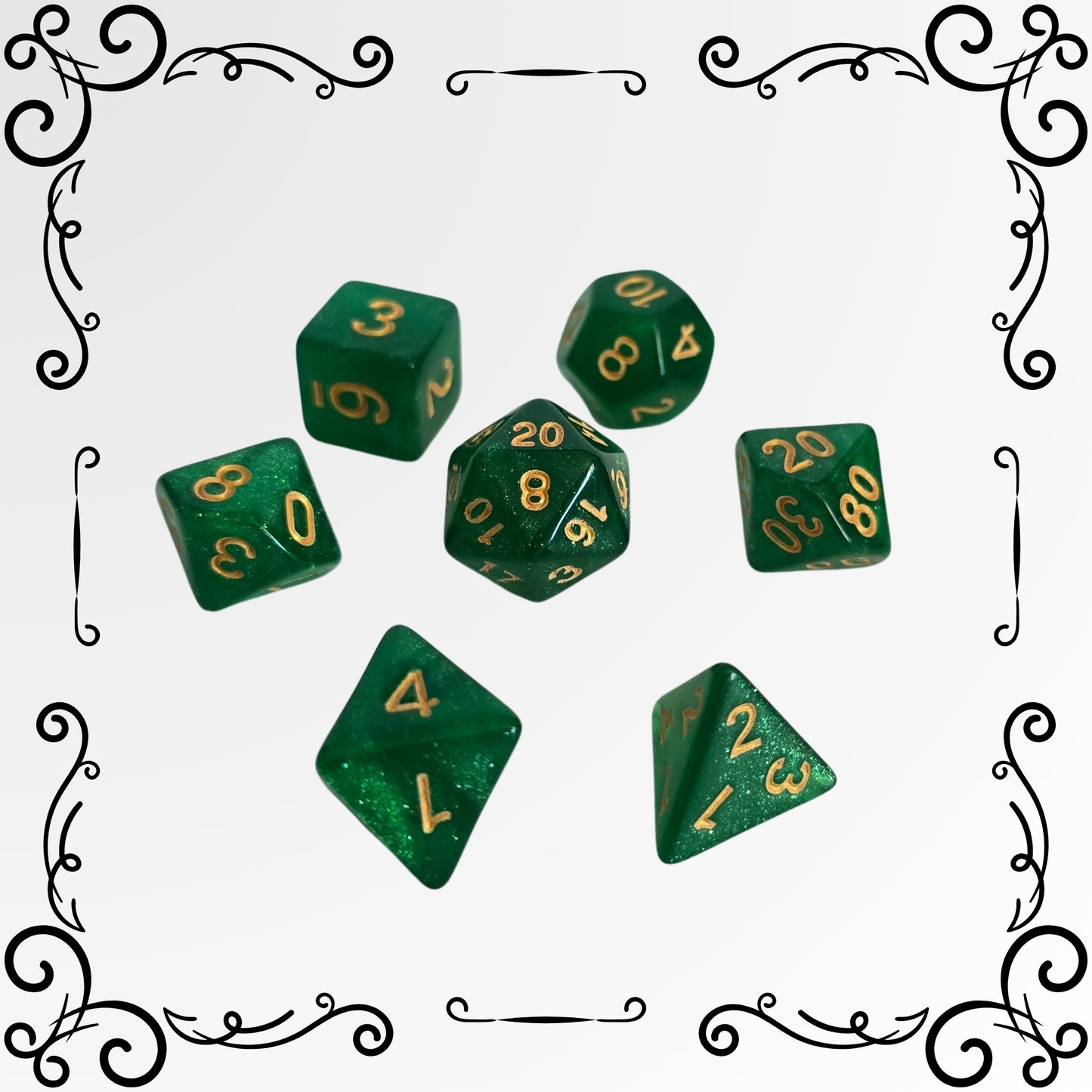 Emerald Grove FRP Zar Seti – DND, RPG Dice Set