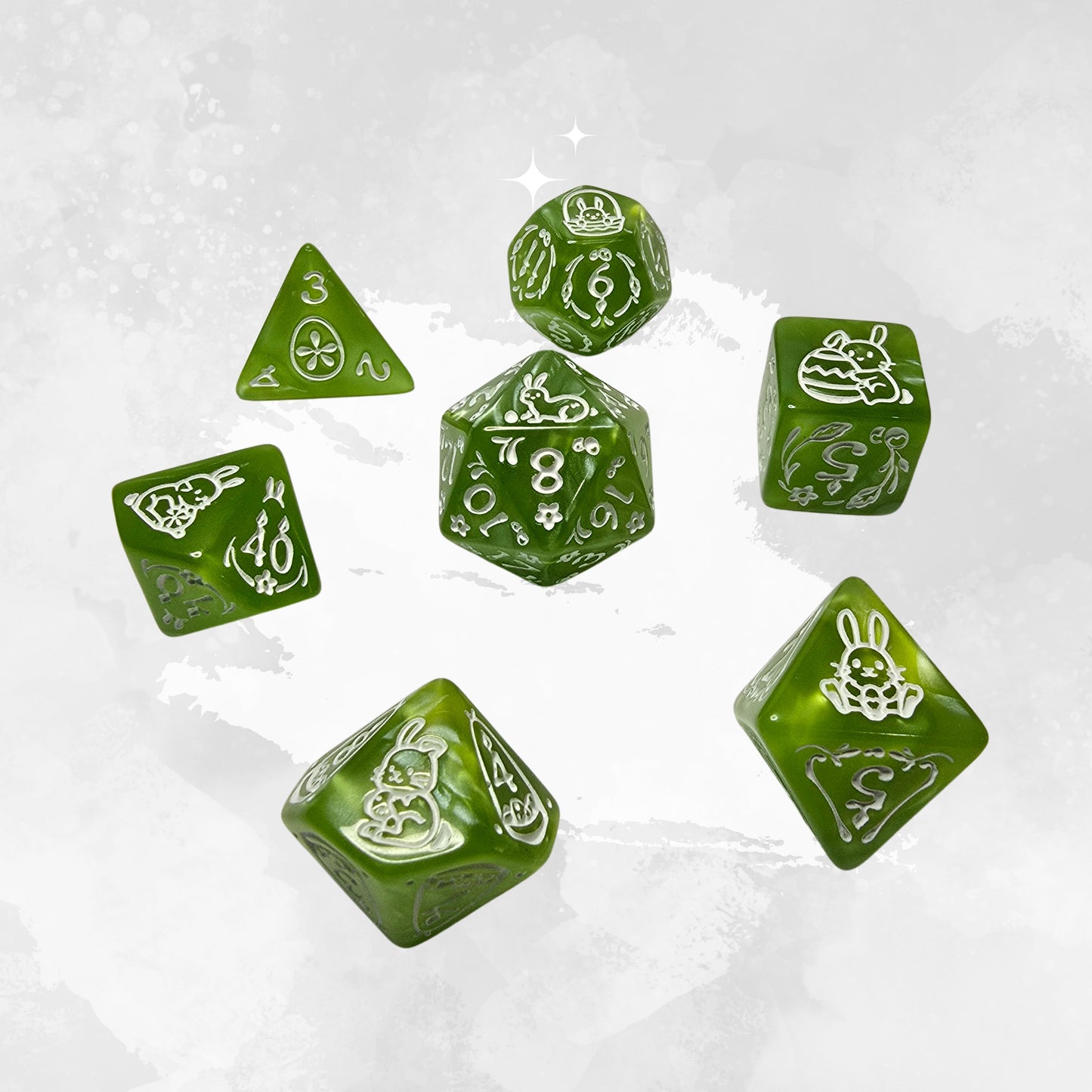 Meadow Bunny Frp Zar Seti - DND, RPG Dice Set