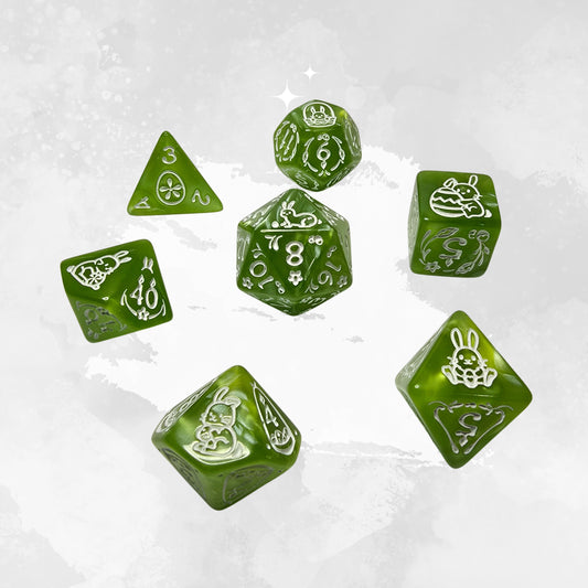 Meadow Bunny Frp Zar Seti - DND, RPG Dice Set