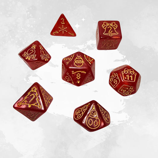 Merry Christmas Frp Zar Seti – DND, RPG Dice Set