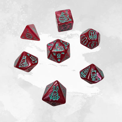 Bubble Bunny Frp Zar Seti – DND, RPG Dice Set