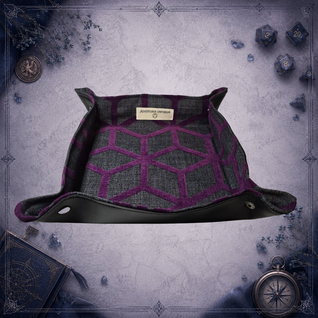 Dice Tray – Mor Geometrik