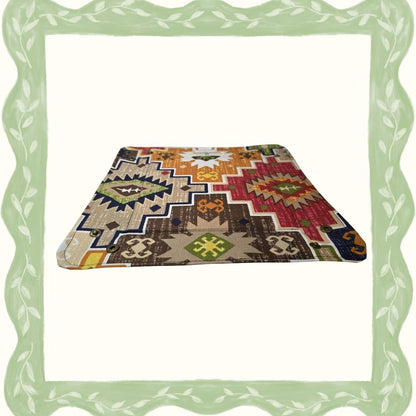 Etnik Desenli El Yapımı Dice Tray