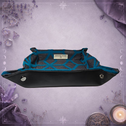Dice Tray – Mavi Geometrik