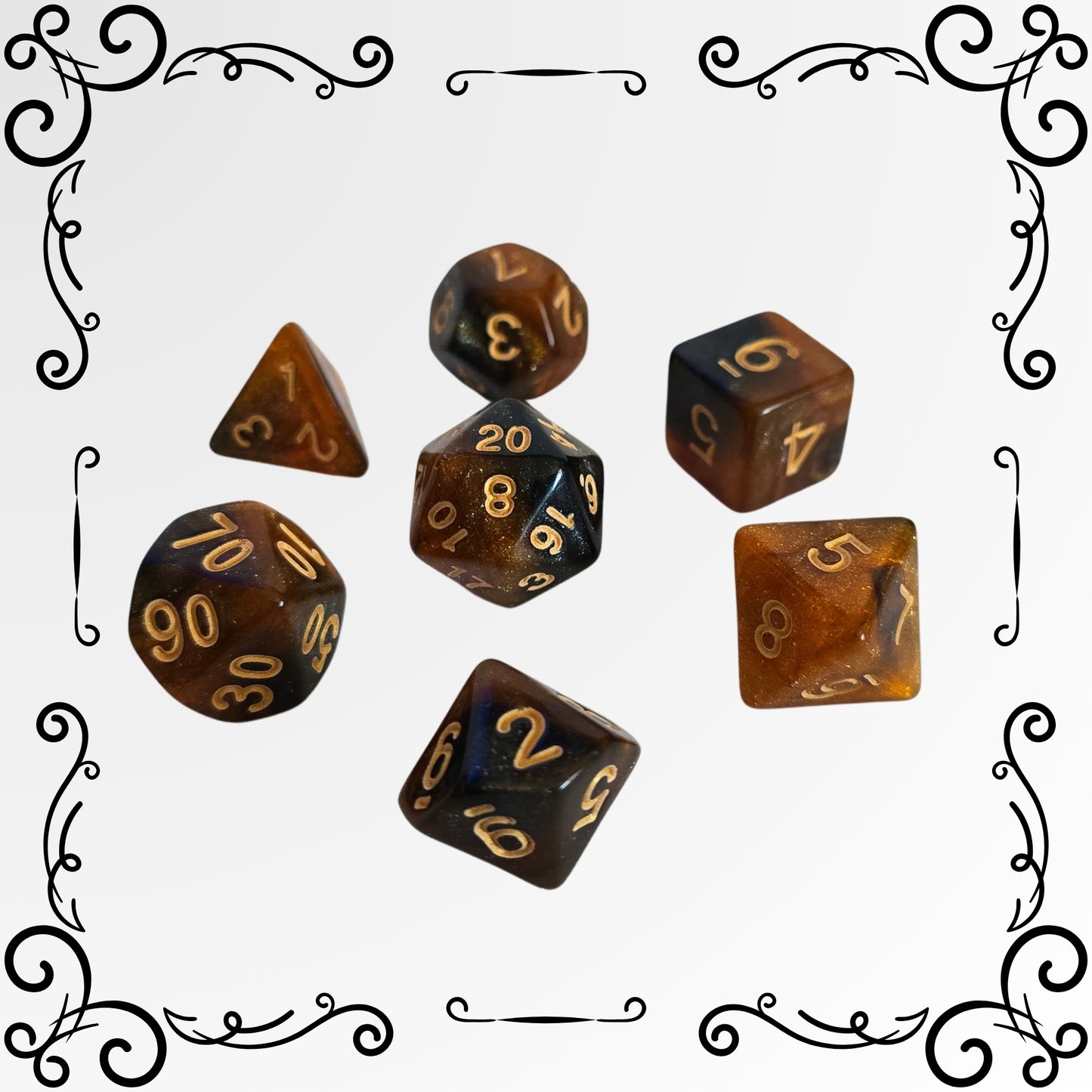 Emberforge FRP Zar Seti – DND, RPG Dice Set