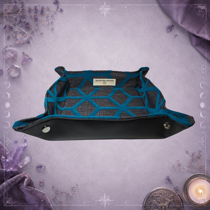 Dice Tray – Mavi Geometrik