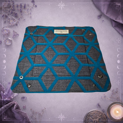Dice Tray – Mavi Geometrik