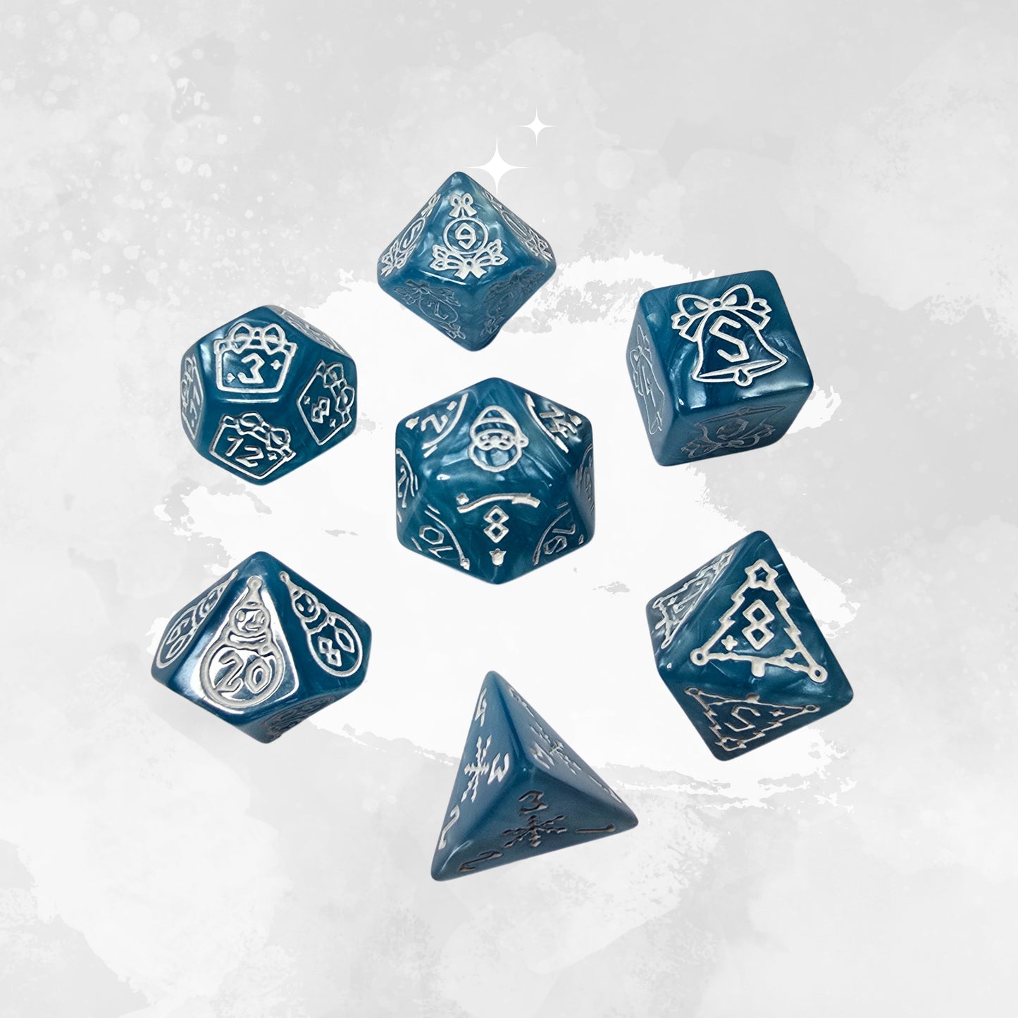 Winter Frp Zar Seti – DND, RPG Dice Set