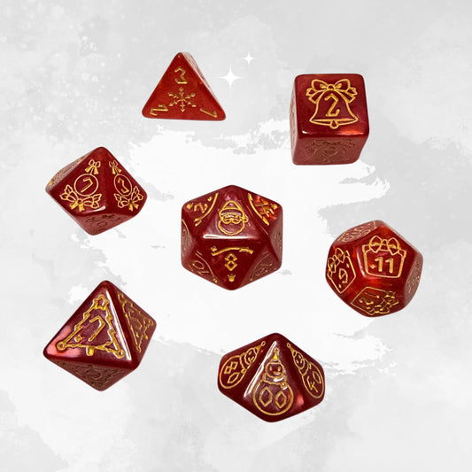 Merry Christmas Frp Zar Seti – DND, RPG Dice Set