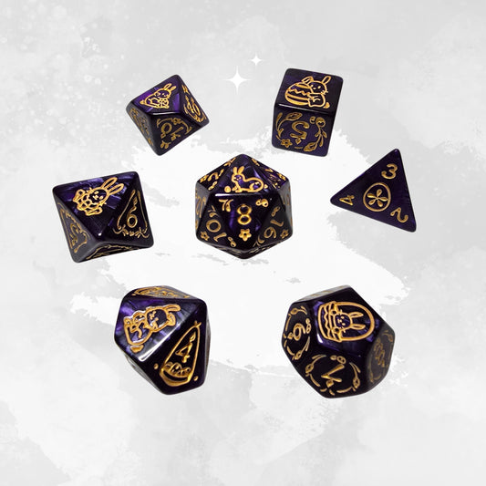 Twilight Hare Frp Zar Seti - DND, RPG Dice Set