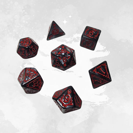 Blood Harvest Zar Seti - DND, RPG Dice Set