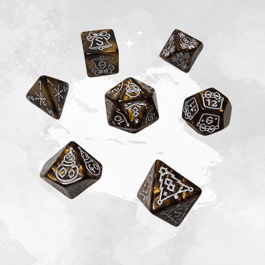 Gilded Winter Frp Zar Seti - DND, RPG Dice Set