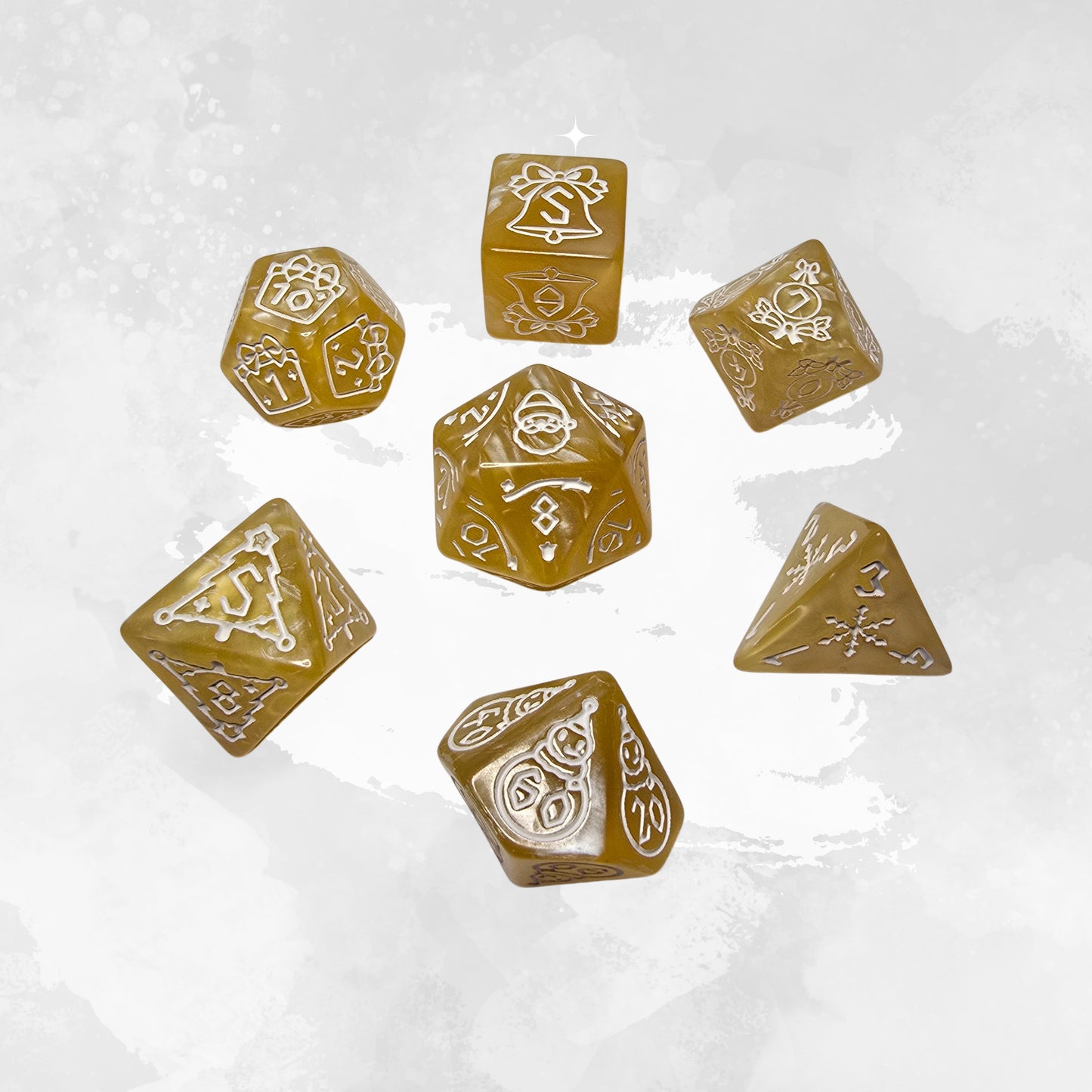 Winter Candy Zar Seti – DND, RPG Dice Set
