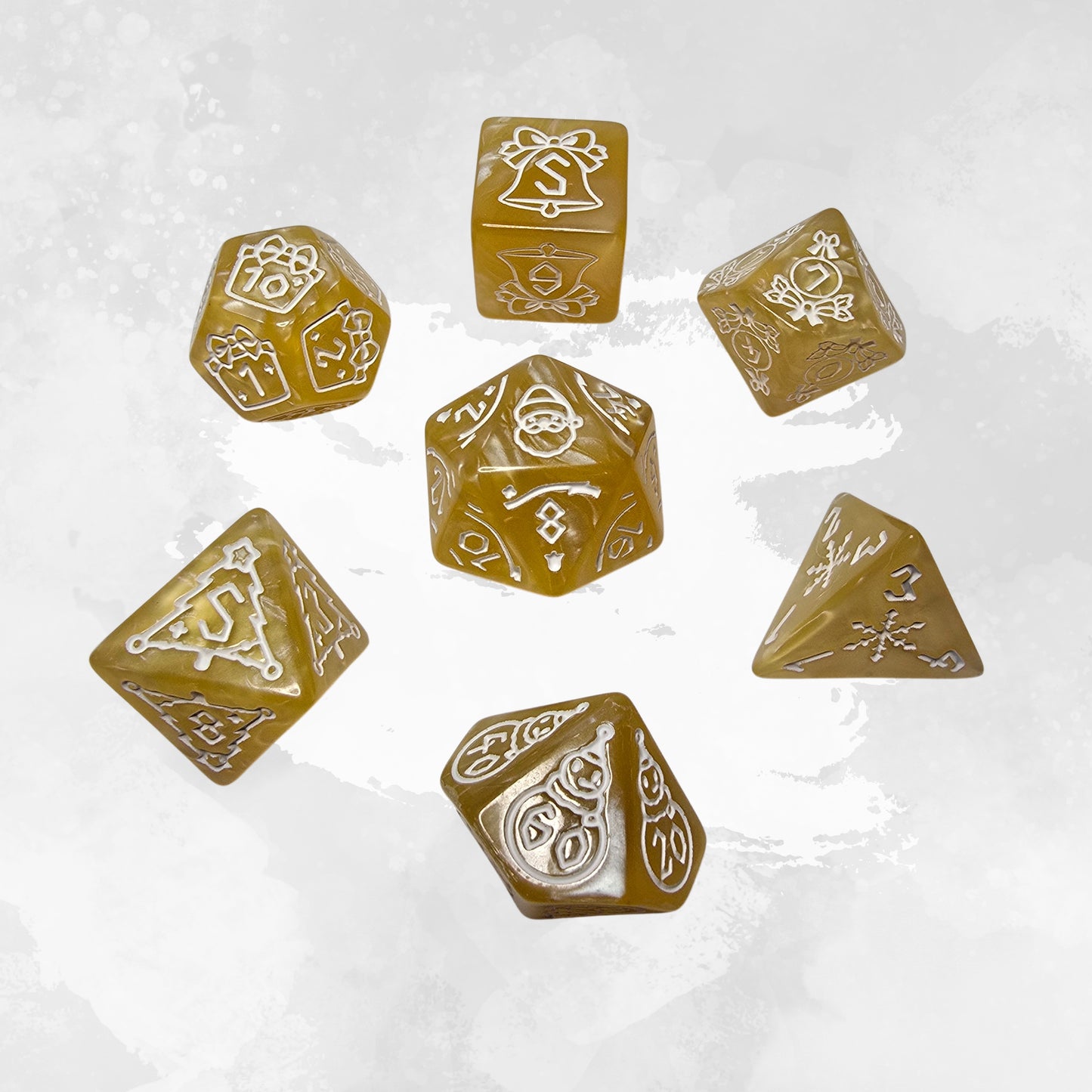 Winter Candy Zar Seti – DND, RPG Dice Set