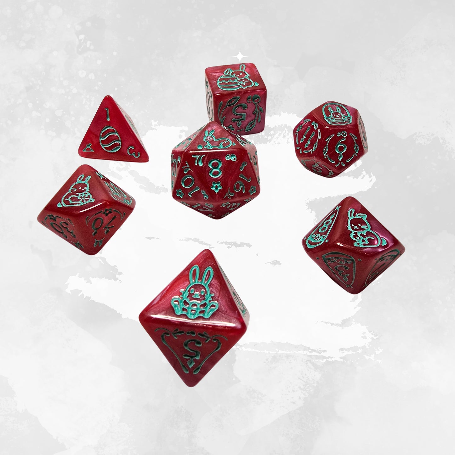 Bubble Bunny Frp Zar Seti – DND, RPG Dice Set